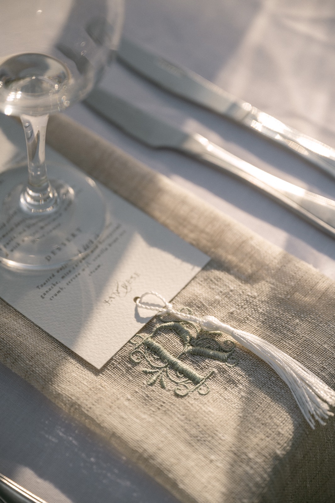 Close-up wedding stationery detail from ForeverLikeTheMoon